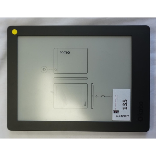 135 - KOBO AURA H20 EDITION 2 E-READER
serial number: N867750058048.  Note: It is the buyer's responsibili... 