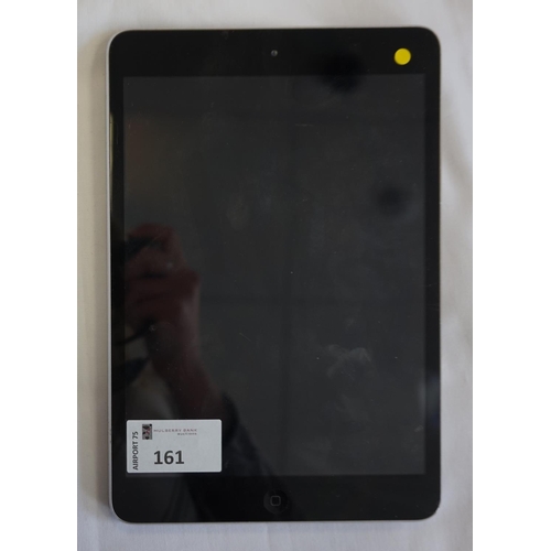 161 - APPLE IPAD MINI (WIFI) - MODEL A1432
serial number: DMPNT62MFP84.  i-cloud protected.  Note: It is t... 