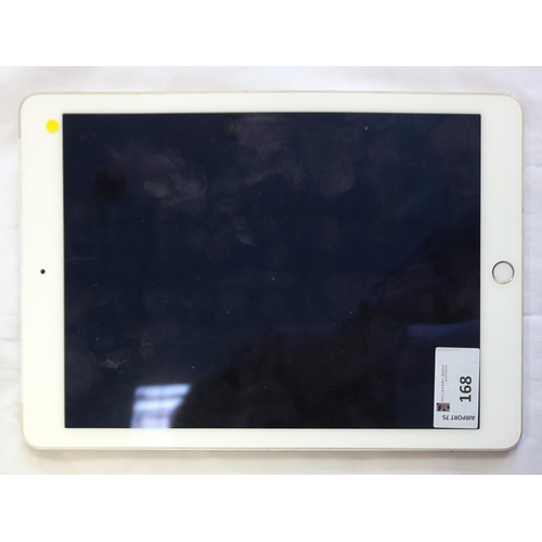 168 - APPLE IPAD AIR 2 (WIFI) - MODEL A1567
serial number: DMPQF00BG5YN.  i-cloud protected.  Note: It is ... 