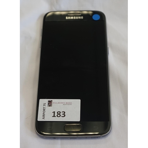 183 - SAMSUNG GALAXY S7 SMARTPHONE
Model: SM-G930F.  IMEI: 354074098025890.  Google Account Locked.  Note:... 