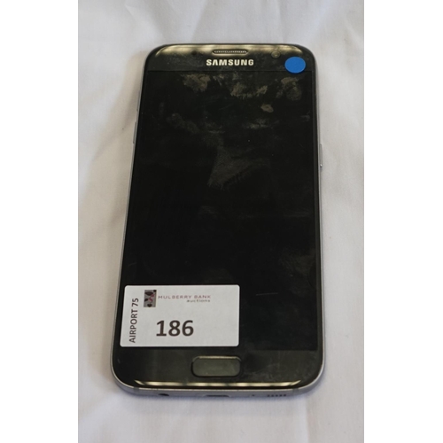 186 - SAMSUNG GALAXY S7 SMARTPHONE
Model: SM-G930F.  IMEI: 353555085605935.  Google Account Locked.  Note:... 