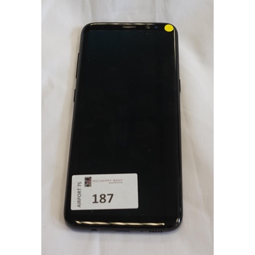 187 - SAMSUNG GALAXY S8 (64GB) SMARTPHONE
Model: SM-G950F.  IMEI: 355257099371053.  Note: It is the buyer'... 