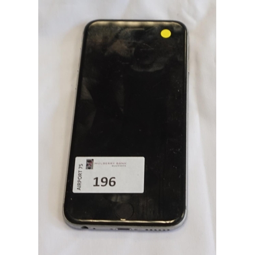 196 - APPLE IPHONE 6 - MODEL A1586
IMEI: 358364069638052.  i-cloud protected.  Note: It is the buyer's res... 