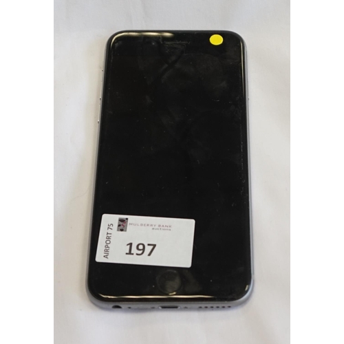 197 - APPLE IPHONE 6S - MODEL A1688
IMEI: 355399088170474.  i-cloud protected.  Note: It is the buyer's re... 