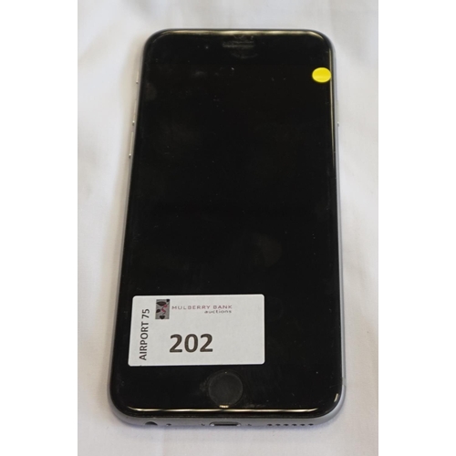 202 - APPLE IPHONE 6 - MODEL A1586
IMEI: 356677088061127.  i-cloud protected.  Note: It is the buyer's res... 