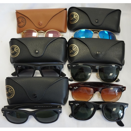 269 - SIX PAIRS OF RAY-BAN/ RAY-BAN P SUNGLASSES
May include prescription lenses.  Please Note: Whilst Mul... 