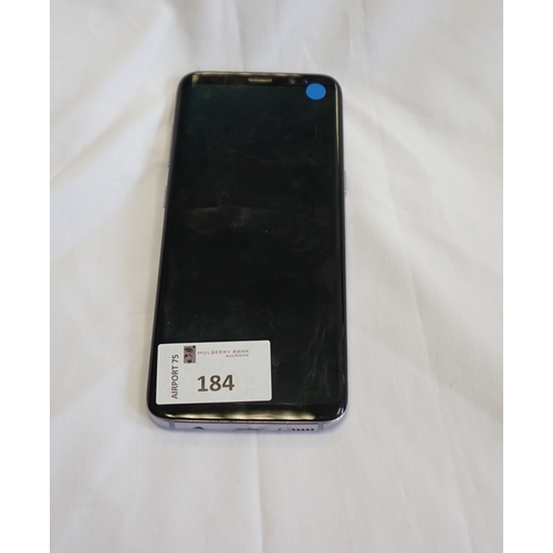 184 - SAMSUNG GALAXY S8 (64GB) SMARTPHONE
Model: SM-G950F.  IMEI: 359037080396756.  Google Account Locked.... 