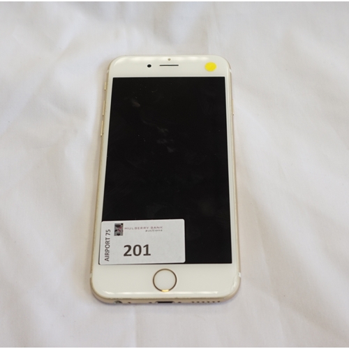 201 - APPLE IPHONE 6S - MODEL A1688
IMEI: 355690079768072.  i-cloud protected.  Note: It is the buyer's re... 