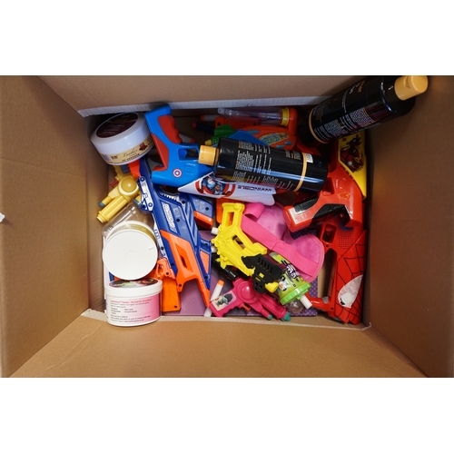 75 - ONE BOX OF MISCELLANEOUS ITEMS
including toys, Leather Care Items, reusable heat pack etc