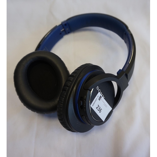 236 - SONY MDR-ZX770BN WIRELESS ACOUSTIC NOISE CANCELLING ON-EAR HEADPHONES