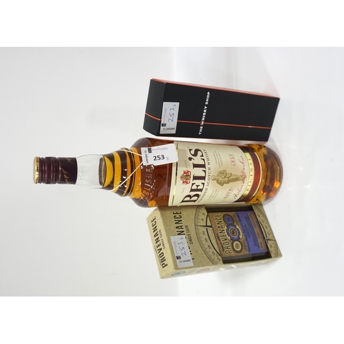 253 - THREE BOTTLES OF WHISKY
comprising: one SPEYBURN 10 YEAR OLD SINGLE MALT SCOTCH WHISKY (20cl/40% abv... 