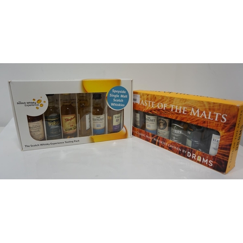 260 - TWO SCOTCH WHISKY MINIATURES SELECTIONS
comprising: FINLAGGAN SINGLE MALT SCOTCH WHISKY (5cl/ 40% ab... 