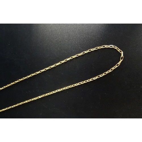 52 - NINE CARAT GOLD BELCHER LINK NECK CHAIN
approximately 45.5cm and 4.5 grams