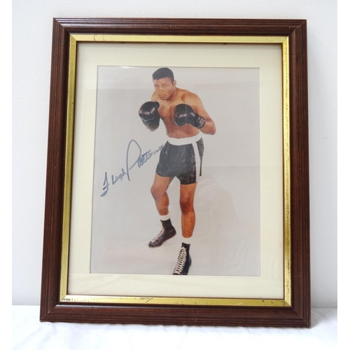 320 - FLOYD PATTERSON
autographed photographic print of the former World Heavyweight Boxing Champion, with... 