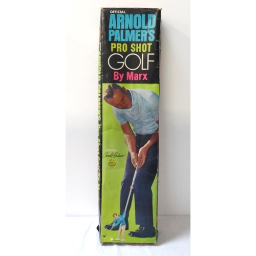 410 - OFFICIAL ARNOLD PALMER PRO SHOT GOLF GAME
by Marx, including a tee, green, bunkers, boundary markers... 