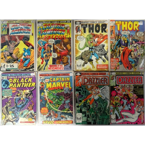 379 - MARVEL COMICS - CAPTAIN AMERICA, THE MIGHTY THOR, THE BLACK PANTHER, THE NEW CAPTAIN MARVEL AND DAZZ... 