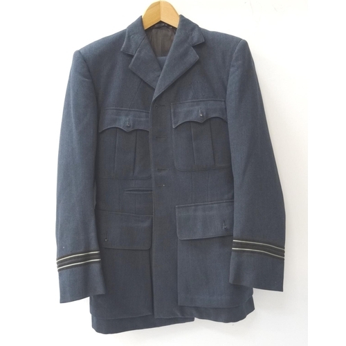 397 - RAF SERGEANTS JACKET
with stripes to both arms and a pair of matching trousers - RE-OFFERED IN TIMED... 