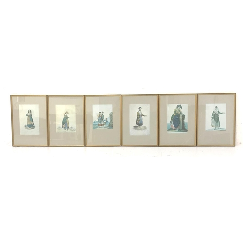 437 - SET OF TWELVE ITALIAN PRINTS
depicting men and women in period dress (12)