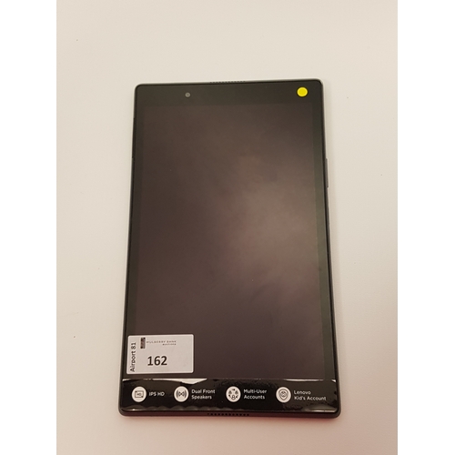 162 - LENOVO TAB 4 (8) 16GB TABLET
Model: TB-8504F.  Serial number: HGAFT2R8.  Note: It is the buyer's res... 