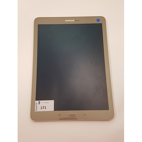 171 - SAMSUNG GALAXY TAB S2 (32GB) TABLET
Model: SM-T819.  IMEI: 357773077202274.  Google Account Locked. ... 