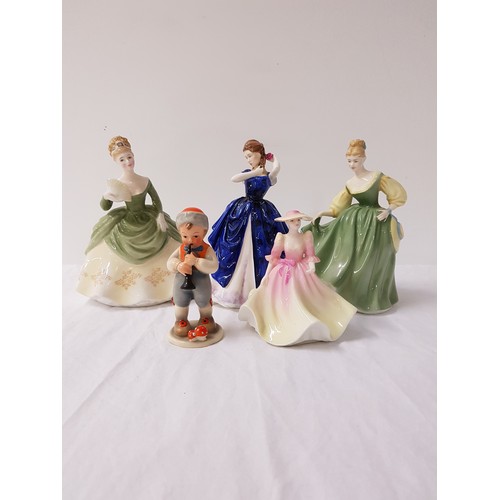 261 - ROYAL DOULTON FIGURINE
Laura HN3136, 19cm high; Royal Doulton Fair Lady, HN2193, 18.5cm high; Royal ... 