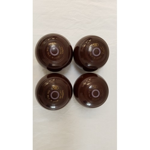 396 - SET OF FOUR THOMAS TAYLOR BOWLS
size No. 2