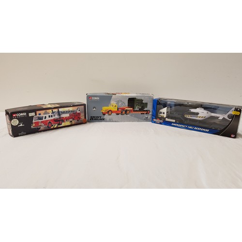 404 - SELECTION OF DIE CAST VEHICLES
including heavy haulage and emergency vehicles with examples from Cor... 