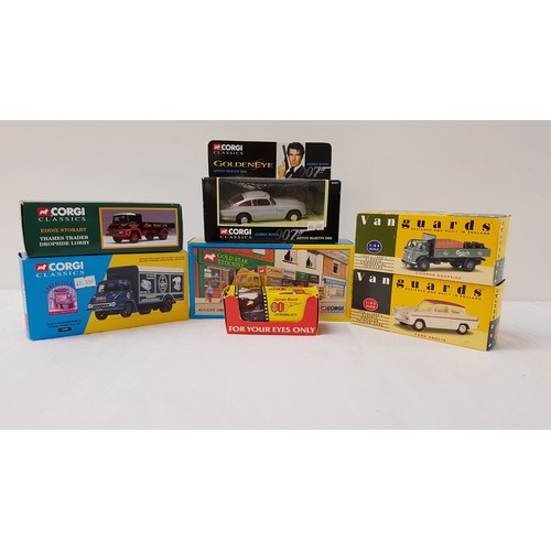 408 - SELECTION OF DIE CAST VEHICLES
including James Bond Aston Martin from Goldeneye and the Citroen 2CV ... 