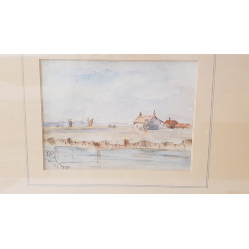 452 - MONOGRAMMED F.P.
Great Yarmouth, watercolour, dated October 1906, 12cm x 16cm