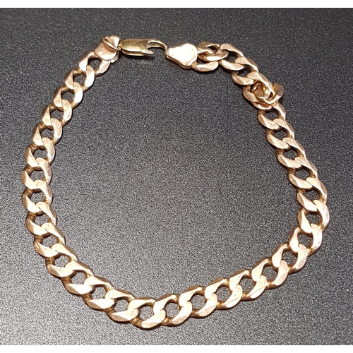 79 - NINE CARAT ROSE GOLD CURB LINK BRACELET
approximately 15 grams and 24cm long