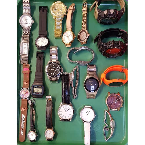 144 - SELECTION OF LADIES AND GENTLEMEN'S WRISTWATCHES
including Rotary, Casio, Sekonda, G-Shock, Links of... 