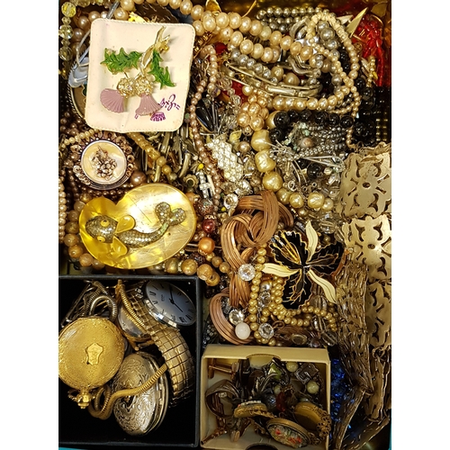 200 - SELECTION OF COSTUME JEWELLERY AND WATCHES
including three Sekonda pocket watches, a silver signet r... 