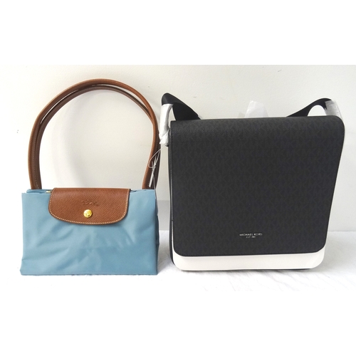 390 - TWO NEW DESIGNER BAGS
comprising a Longchamp Le Pliage folding shopping tote in arctic blue; and a M... 