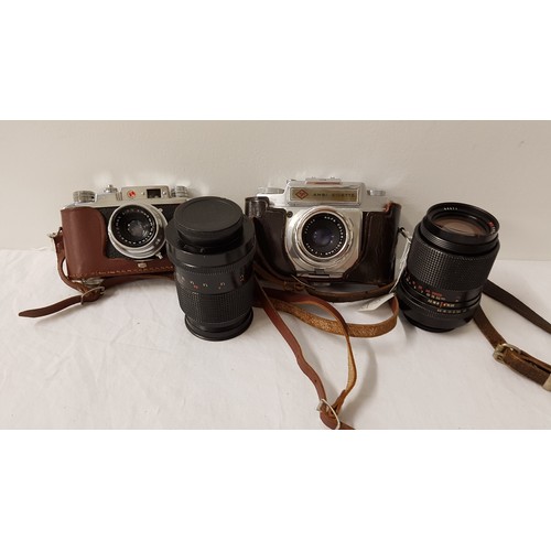 351 - ZEISS IKON 35mm FILM CAMERA
with a Novar-Anastigmat 1:3.5 f=45mm lens, Zeiss Ikon Nettar 35mm film c... 