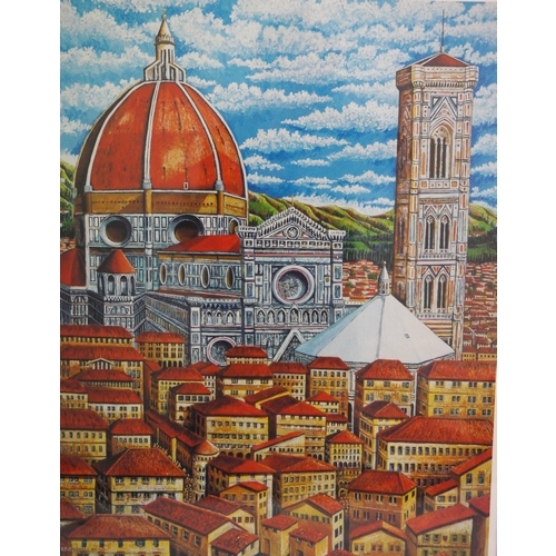 307 - ED O'FARRELL
Santa Maria Del Fuire, Florence, limited edition print, signed and numbered 16/200, 58.... 