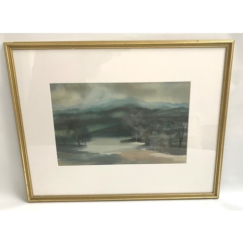 313 - GEORGE MOULES R.S.W.
Early morning mist, Stockiemuir, watercolour, signed, with T.&R. Annan & Sons l... 