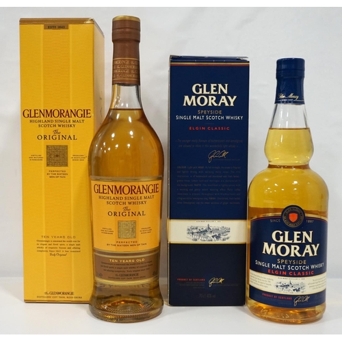 62 - TWO SINGLE MALTS
A pair of single malts from the North of Scotland.  One bottle of Glen Moray Elgin ... 