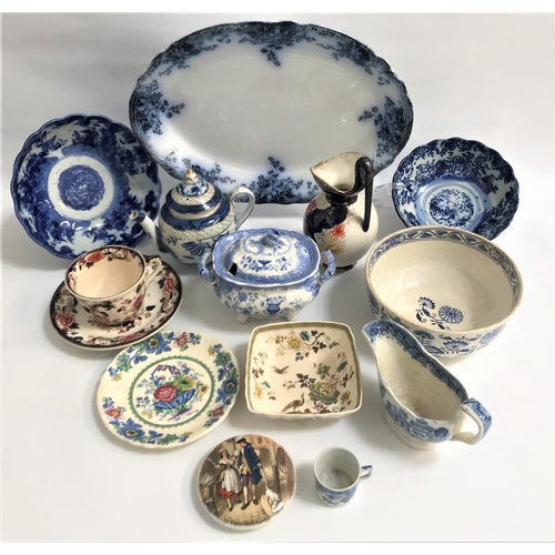 131 - SELECTION OF MOSTLY VICTORIAN CHINA
including a Mason's Mandalay pattern large cup and saucer, a tra... 