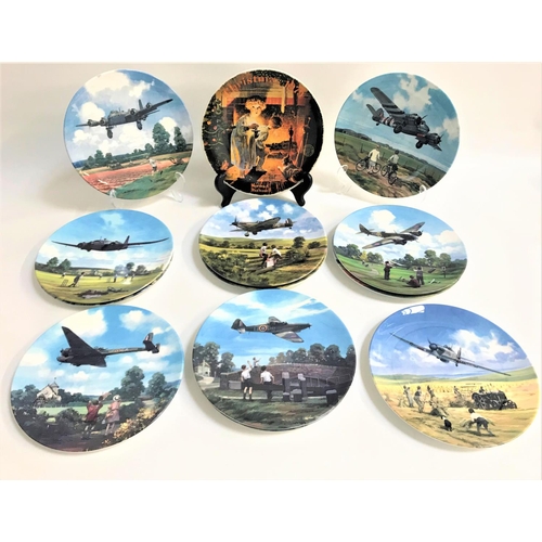 144 - SET OF TWELVE ROYAL DOULTON HEROES OF THE SKY COLLECTORS PLATES
each decorated with the planes and s... 