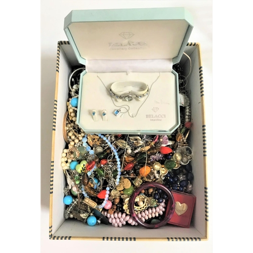 82 - VERY LARGE SELECTION OF COSTUME JEWELLERY
in including a boxed Belacci Jewellery Collection suite - ... 