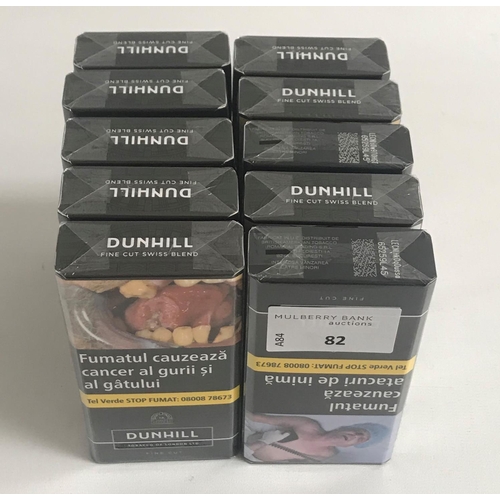 82 - 200 DUNHILL BLACK FINE CUT CIGARETTES
Note: You must be over 18 years of age to bid on this lot