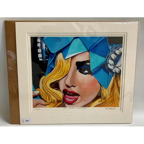 69 - ED O'FARRELL
Lady Gaga Telephone, print, signed and numbered, 2/200, 28cm x 33.5cm