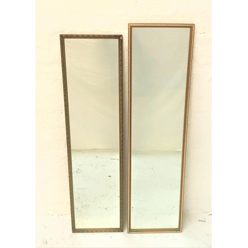 97 - TWO OBLONG GILT FRAME WALL MIRRORS
123cm and 118cm high (2)