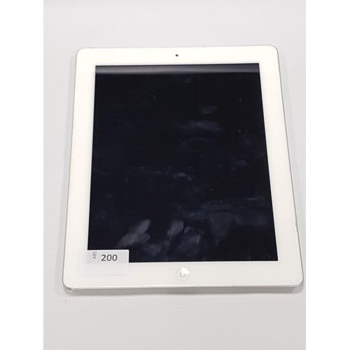 200 - APPLE IPAD 2 (WIFI) 16GB
model: A1395, serial number: DN6G6C1ADKPH, NOT iCloud protected. Note: It i... 