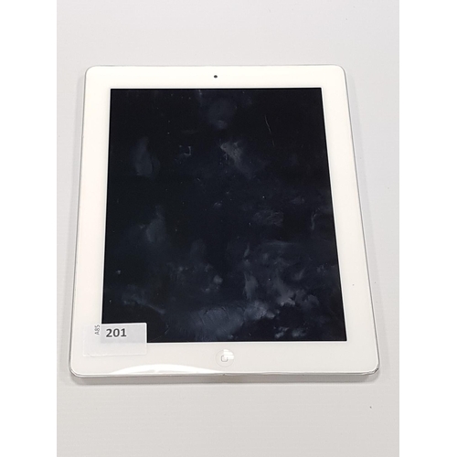 201 - APPLE IPAD 2nd GENERATION (WIFI) 16GB
model: A1395, serial number: DMQJMWV6DKPH, NOT iCloud protecte... 