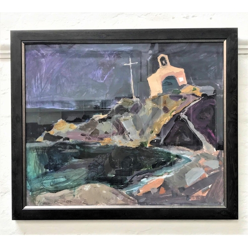 353 - SHEILA MACMILLAN DA PAI (SCOTTISH 1928-2018)
Corsicia, oil on card, label and inscribed to verso, fr... 