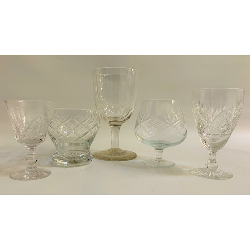 152 - SELECTION OF CRYSTAL GLASSWARE
with examples from Edinburgh and Stuart crystal including brandy ball... 