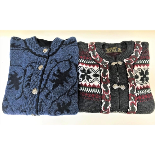 266 - NORWEGIAN NORDSTRIKK PURE WOOL CARDIGAN
of patterned design with metal fastenings; together with a N... 