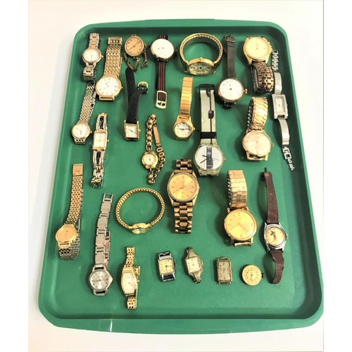 113 - SELECTION OF VINTAGE AMD MORE MODERN LADIES AND GENTLEMEN'S WRISTWATCHES
including Seiko, Waltham, A... 