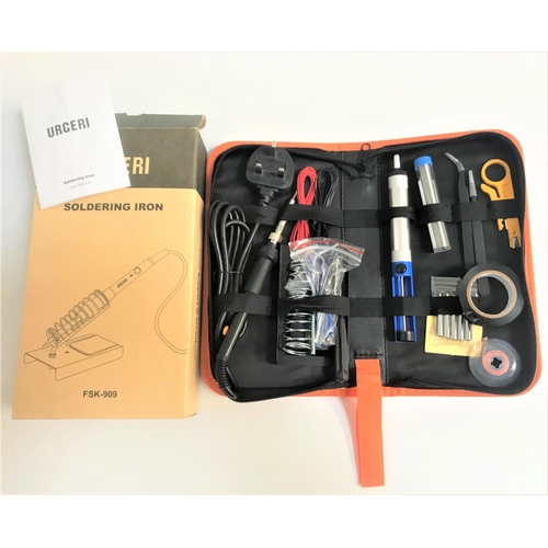 117 - URCERI SOLDERING IRON KIT
model number FSK-909, in carry case and box and with User Manual
Note: Sol... 